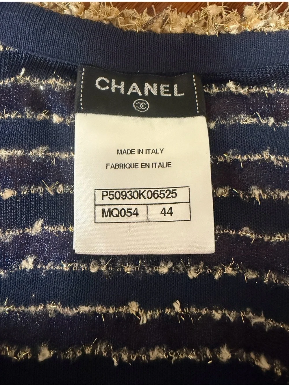 Chanel 15C Paris-Dubai Runway. Collection Two-Piece Ensemble (Style P50930K06525